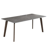 Minimalist luxury rectangular dining table, 63 inches, seats 6 people comfortably
